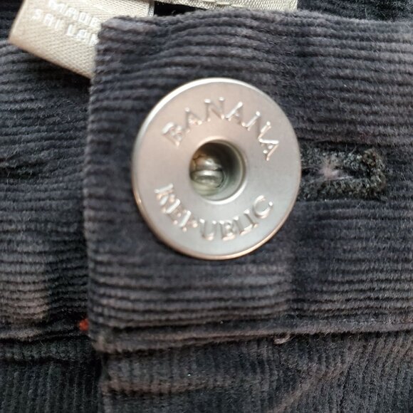 Banana Republic Jeans Womens 28 Gray Stretch Corduroy Straight Leg - Picture 4 of 10